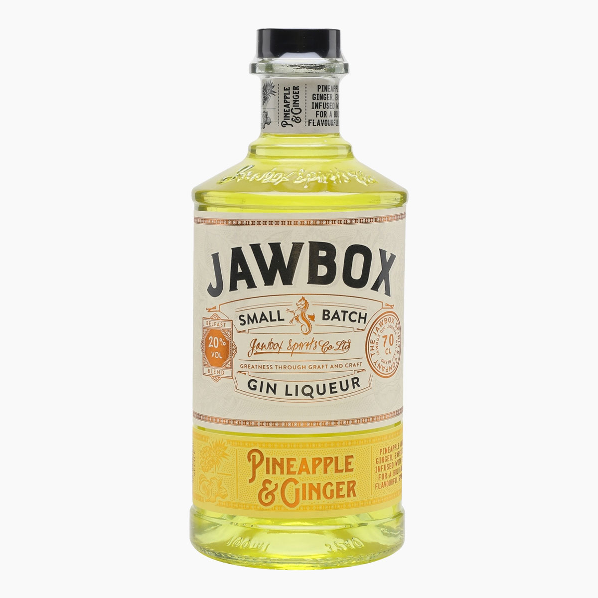 Brug Jawbox Pineapple & Ginger Ginlikør til en forbedret oplevelse